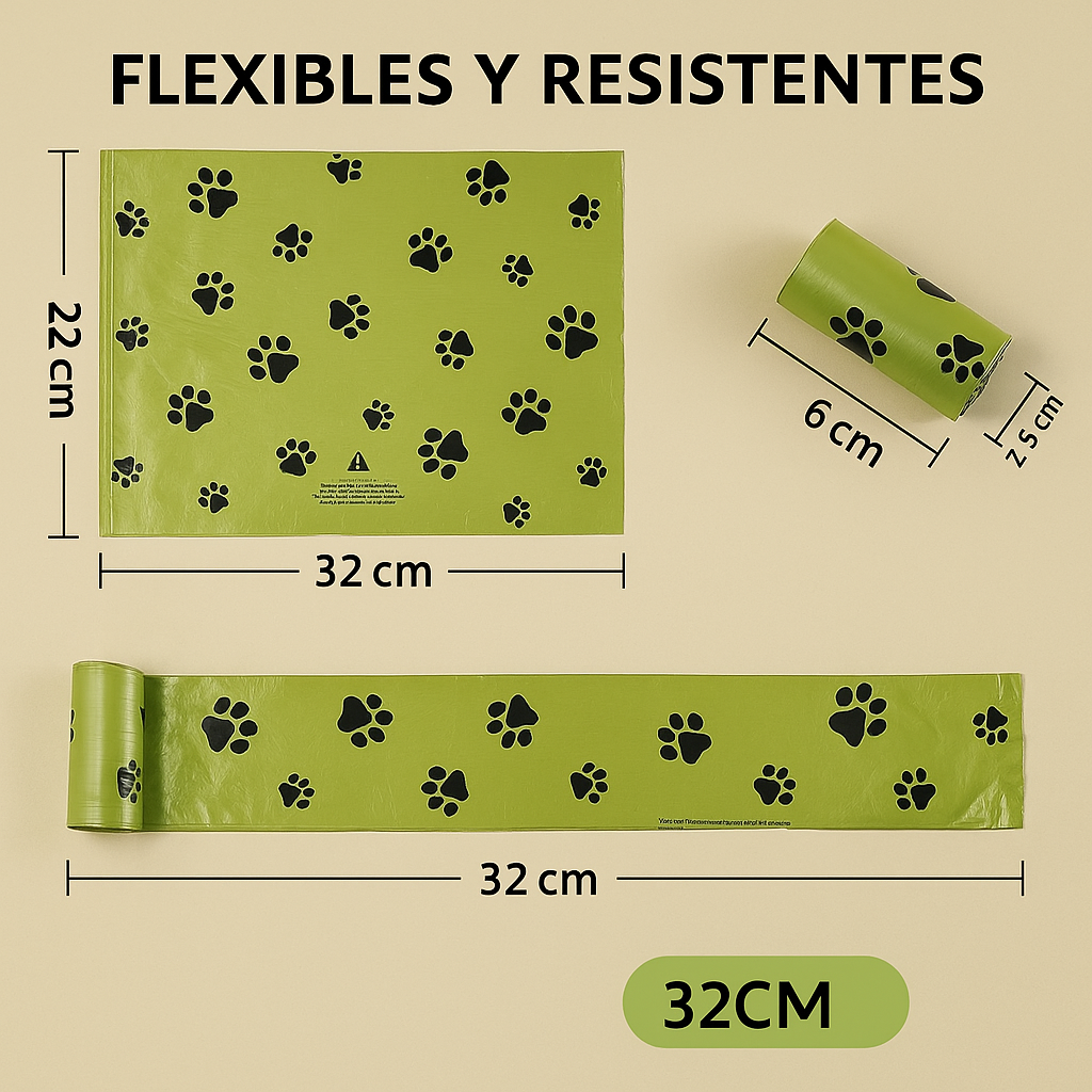Bolsas BIODEGRADABLES para Perros