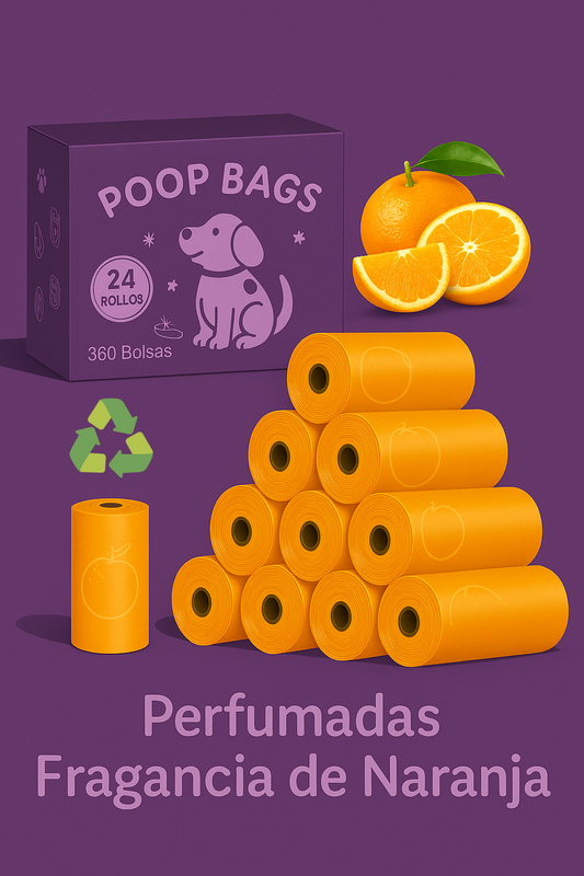 Bolsas Bio para Perros - Aroma Naranja